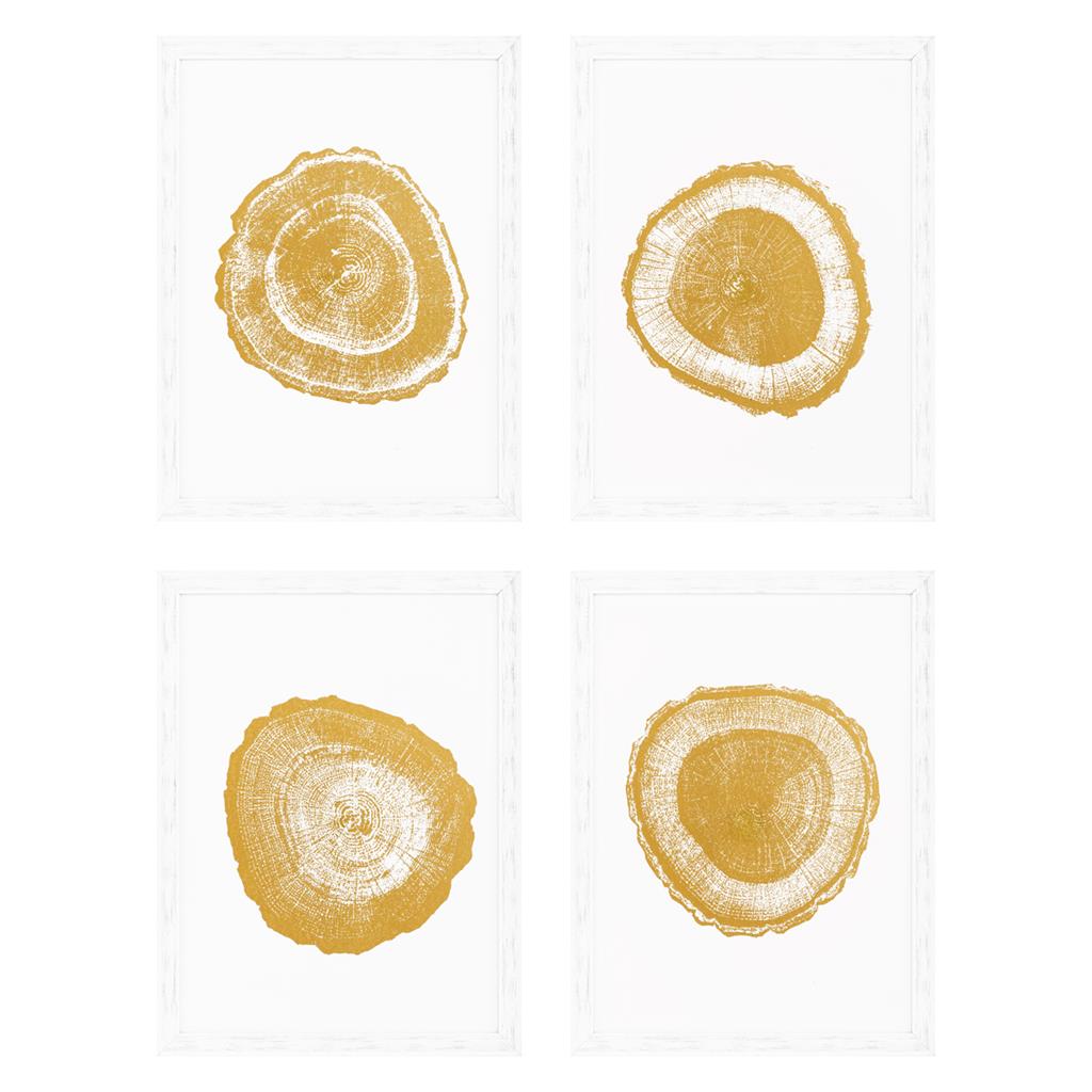 Постер Gold Foil: Tree Rings (4 шт.) 110875 EX Eichholtz НИДЕРЛАНДЫ